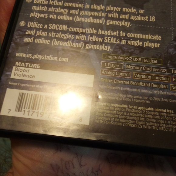 Vintage Socom: US Navy Seals Greatest Hits - Sony PlayStation 2 - 2003 - Picture 10 of 16